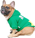 French Bulldog Frenchie Clothes Hoodies for Dogs Pug English Boston Terrier Bully Pitbull Corgi Sweatshirt Sweater Clothing - Green/Large Plus