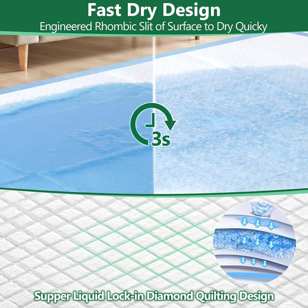 XXL 30"X36" Thicken 6 Layers Ultra Absorbency Dog Pee Pad Extra Large 3S Quick Dry Leakproof Pee Pads for Dogs, Cats, Rabbits Pets