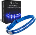 Light up Dog Collar - the Original LED Dog Collar - USB Rechargeable - Waterproof - 1,000 Feet of Visibility - Dog Collar Light for Small, Medium, Large Dogs - USA Brand