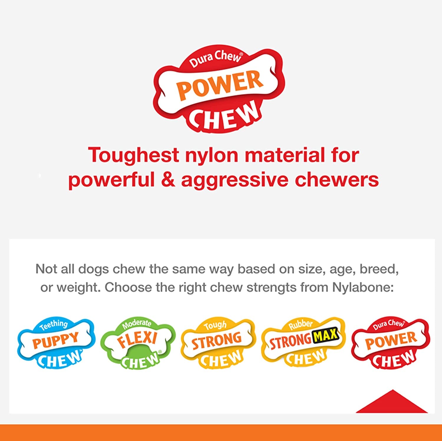 Power Chew Classic Bone Chew Toy for Dogs, Durable Dog Toys for Aggressive Chewers, Chicken Flavor, Large/Giant - up to 50 Lbs. (3 Count)